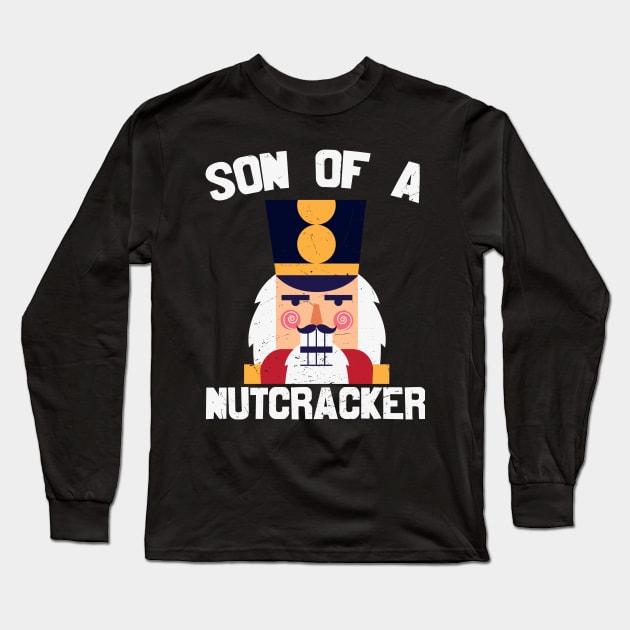 Son Of A Nutcracker  Nutcracker Face Long Sleeve T-Shirt by MZeeDesigns